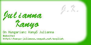 julianna kanyo business card