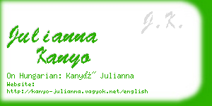 julianna kanyo business card